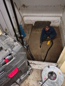 intervento di prosciugamento del vano di Minerva